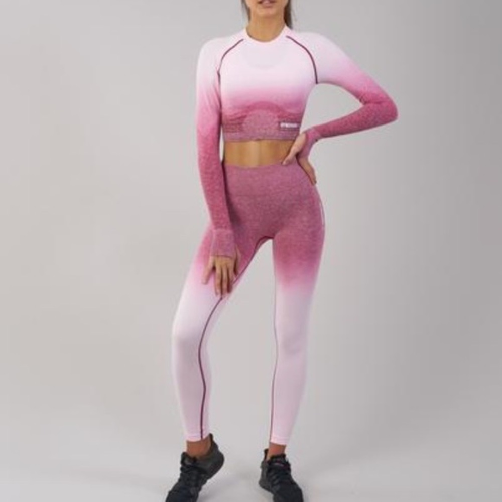 gymshark pink ombré leggings